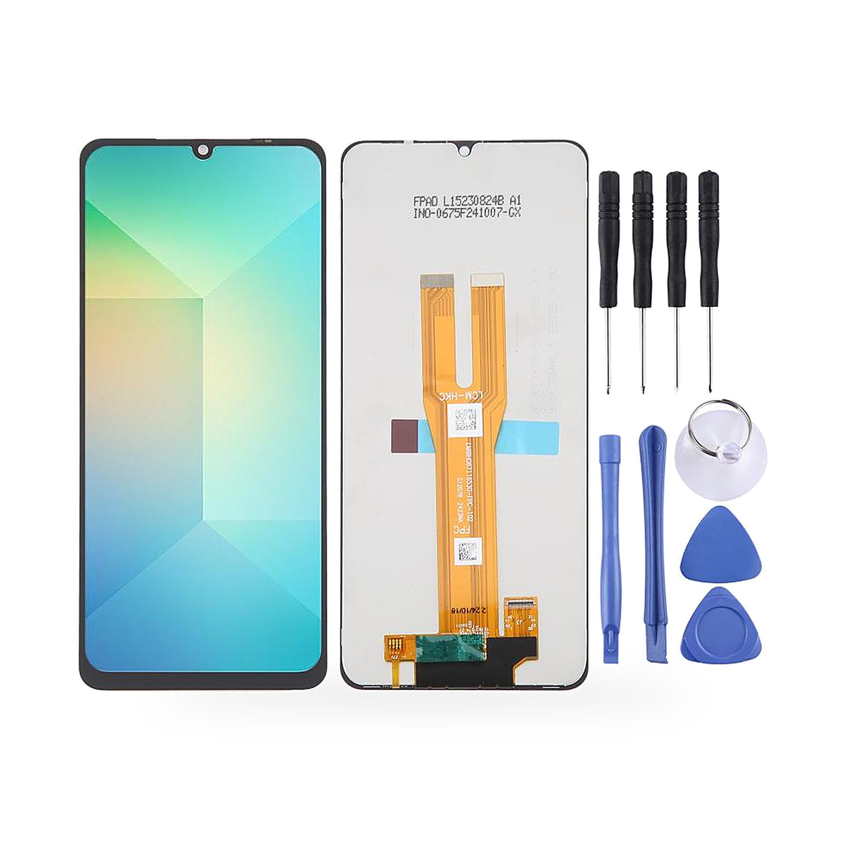 Samsung Galaxy A06 Plus LCD Screen and Touch Digitiser Assembly Replacement - new OEM standard screen on white background