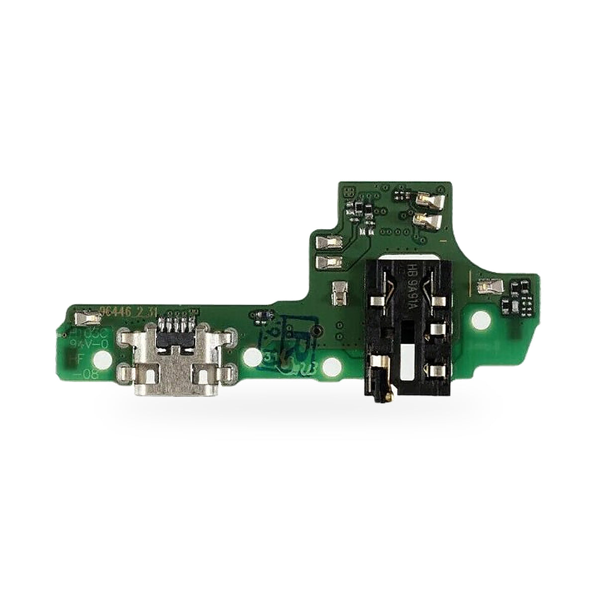 Samsung Galaxy A10S Charging Port Flex Replacement - new OEM standard charging port on white background
