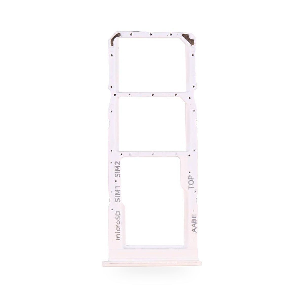 Samsung Galaxy A12 SIM Card Tray Holder Replacement - new OEM standard SIM tray on white background
