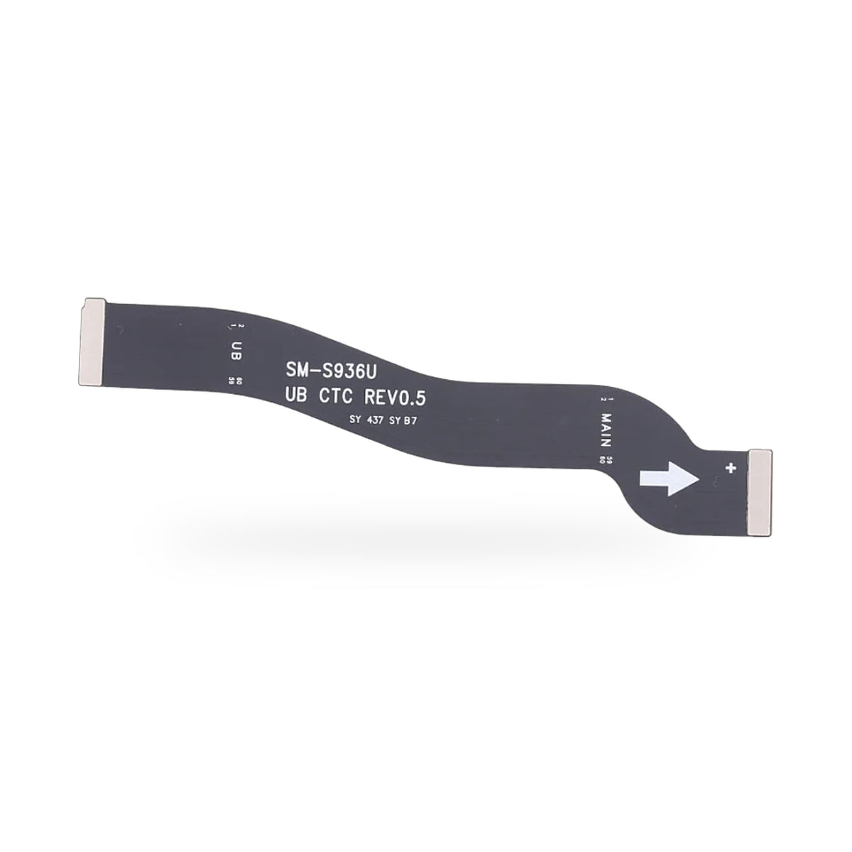 Samsung Galaxy S25 + Plus Main Mother Board Connector Ribbon Flex Cable Replacement - new OEM standard flex cable on white ba