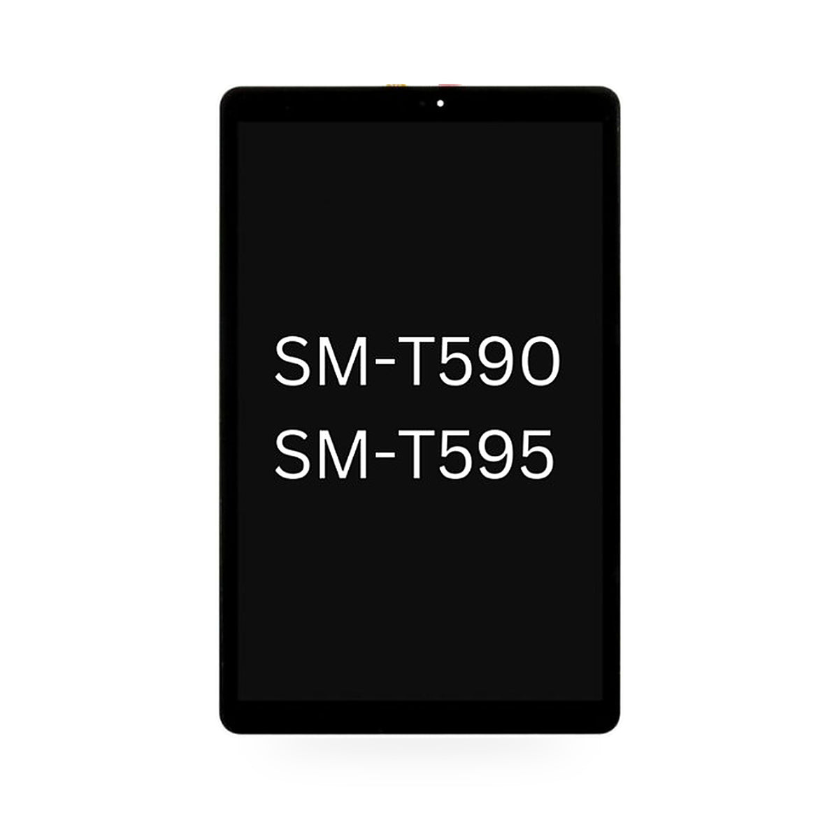 Samsung Galaxy Tab A 10.5 T 595 LCD Screen and Touch Digitiser Assembly Replacement - new OEM standard screen on white backgr