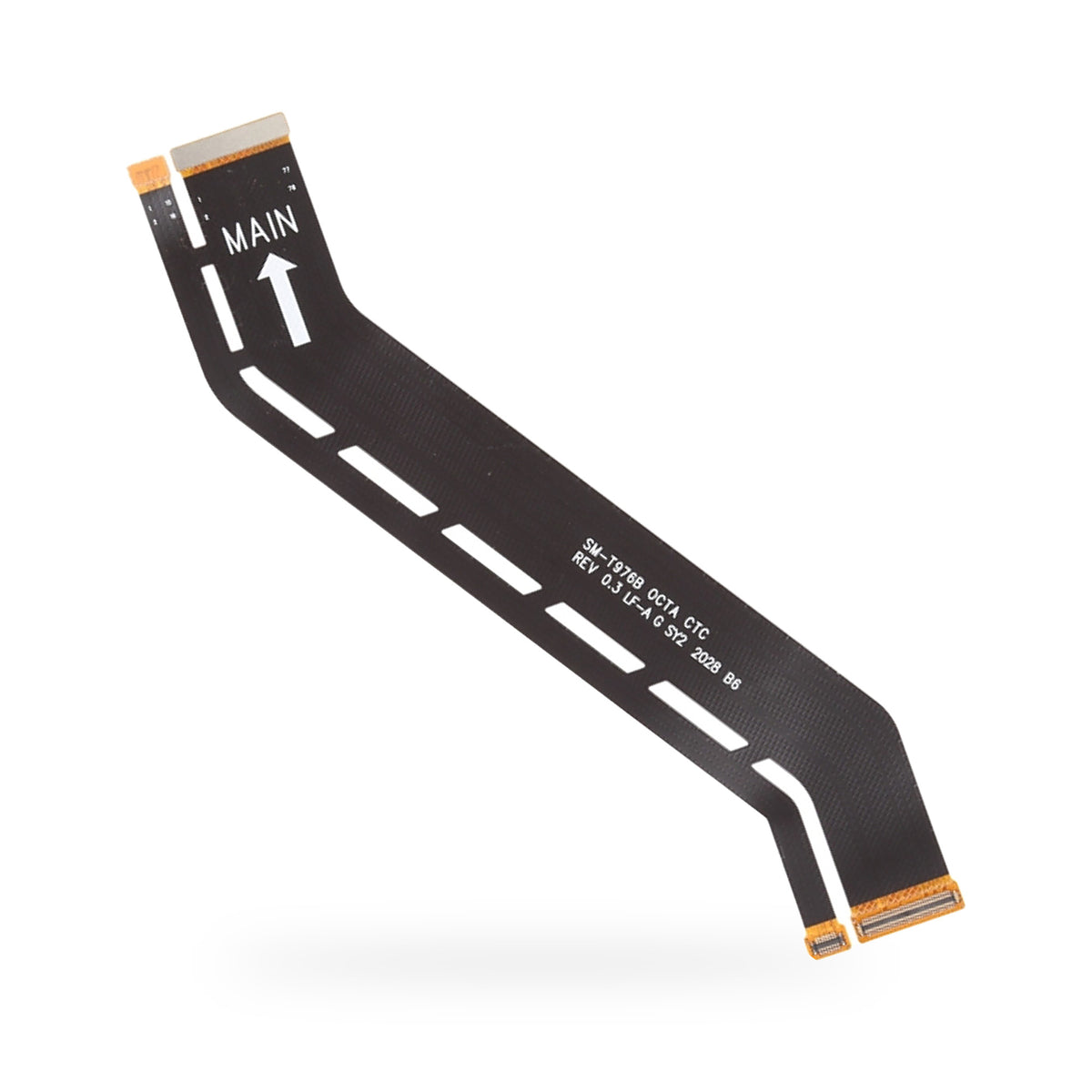 Samsung Galaxy Tab S7 Plus LCD Flex Cable Replacement - new OEM standard LCD flex cable on white background