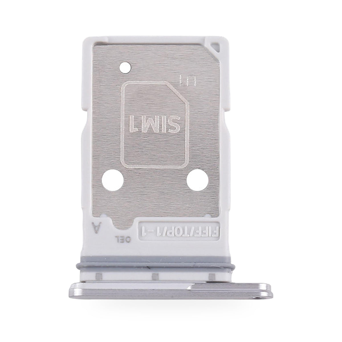 Samsung Galaxy Z Fold 7 SIM Card Tray Holder Replacement (Silver) - new OEM standard SIM tray on white background