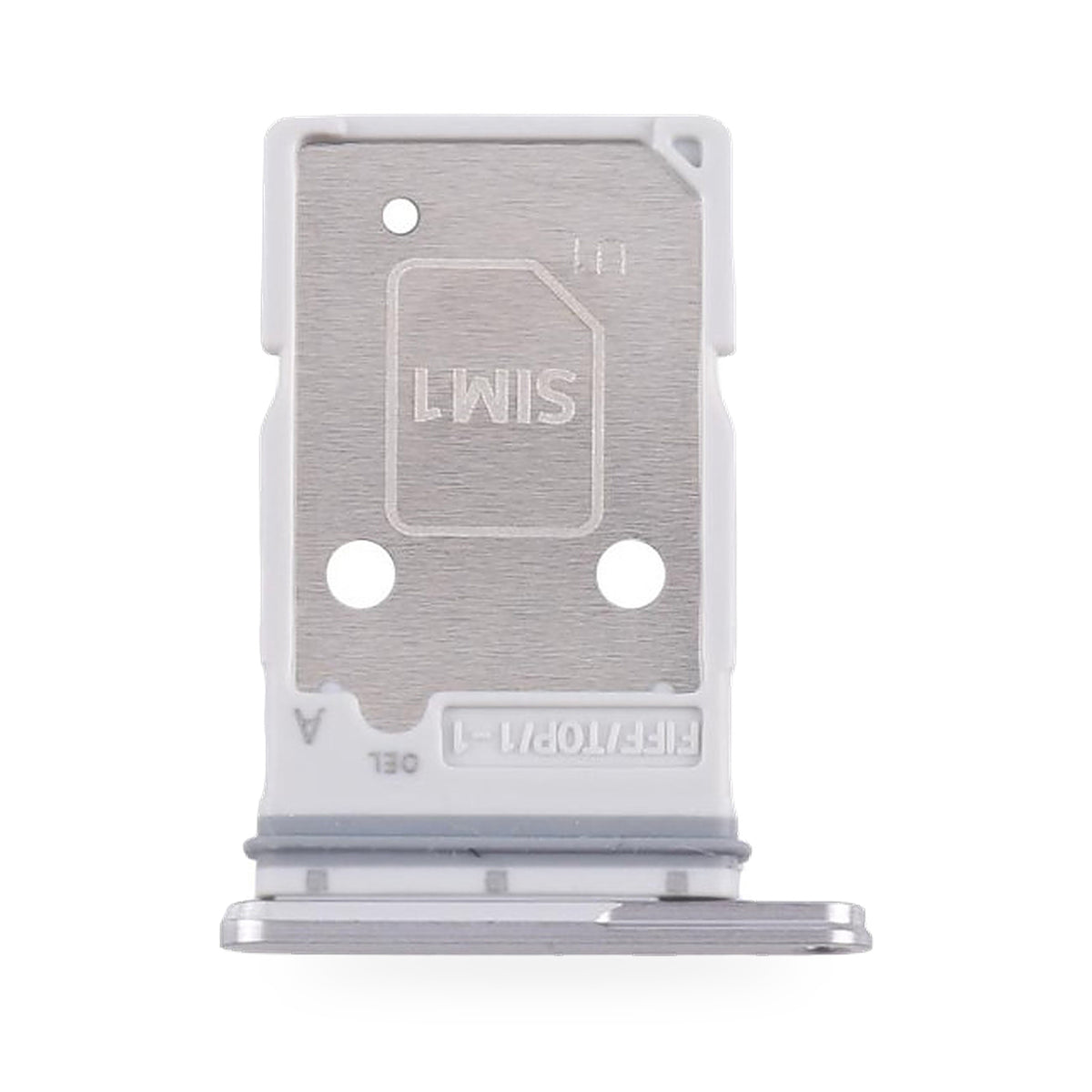 Samsung Galaxy Z Fold 7 SIM Card Tray Holder Replacement (Silver) - new OEM standard SIM tray on white background