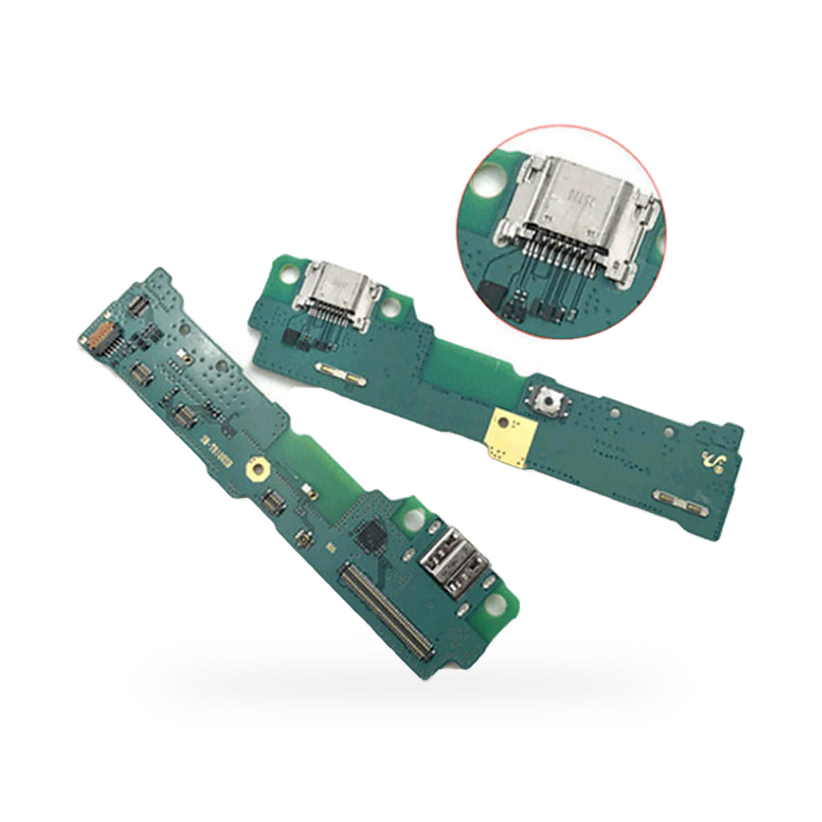 Samsung Tab S2 T810 / T813 / T815 / T817 Charging Port Flex Replacement - new OEM standard charging port on white background