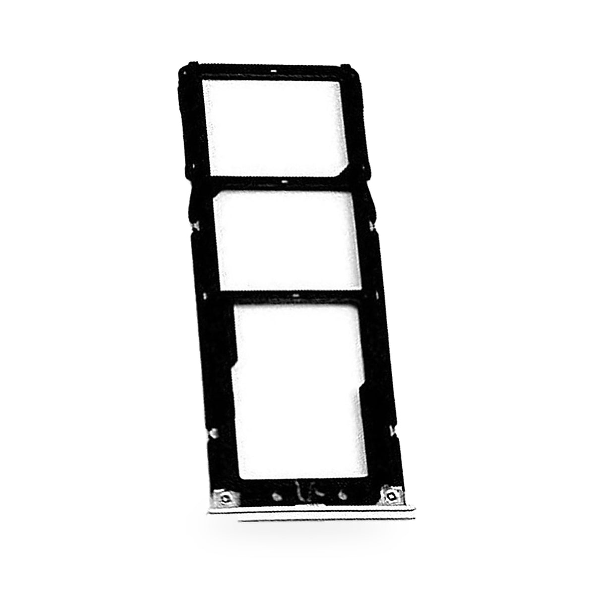 Tecno Camon 30 SIM Card Tray Holder Replacement (Silver) - new OEM standard SIM tray on white background
