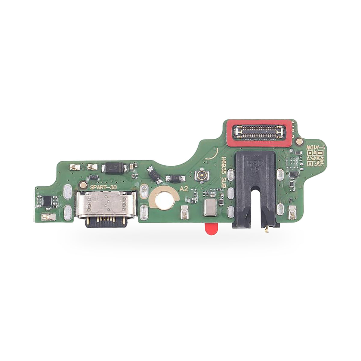 Tecno Spark 30 Charging Port Flex Replacement - new OEM standard charging port on white background