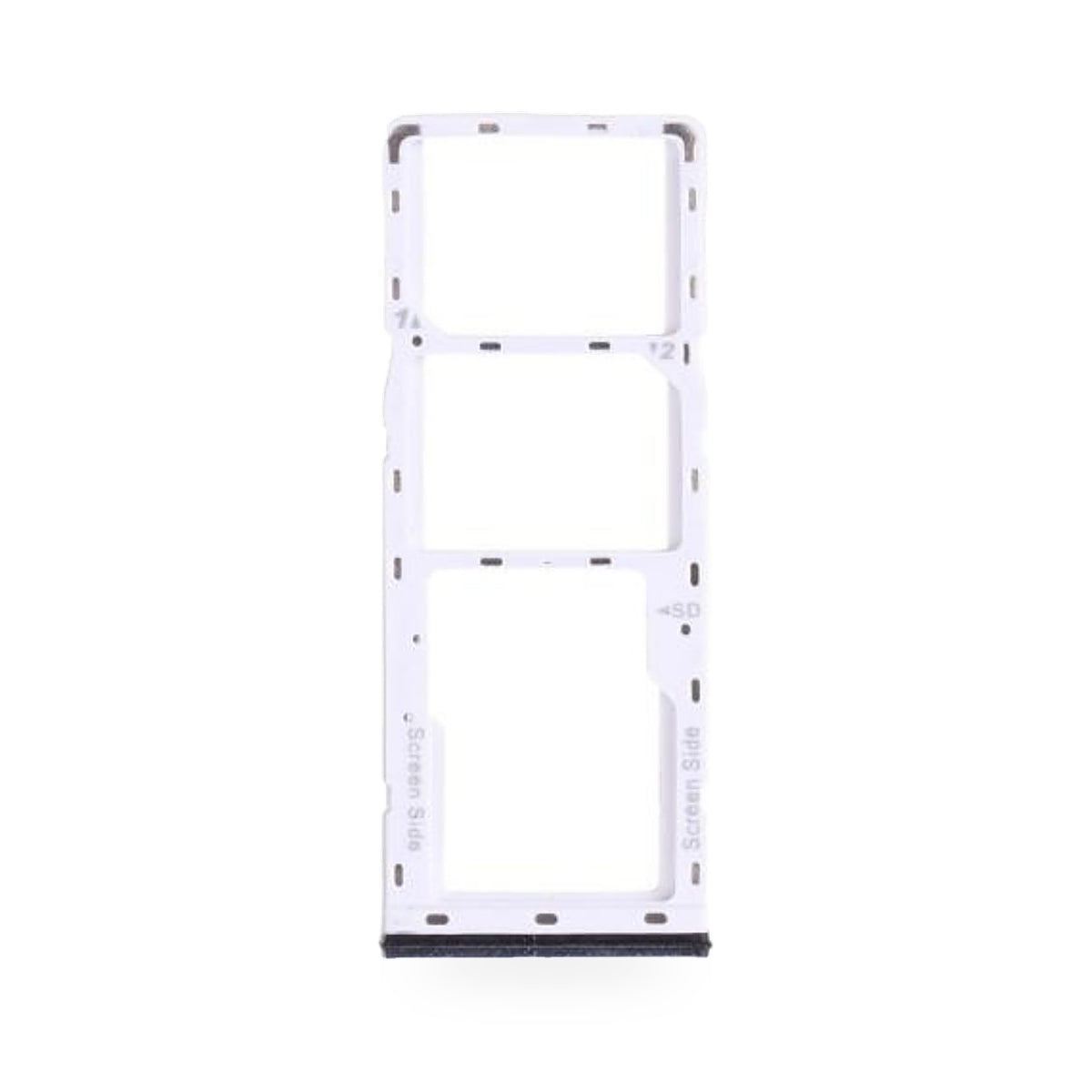 Tecno Spark 6 Air SIM Card Tray Holder Replacement (White) - new OEM standard SIM tray on white background