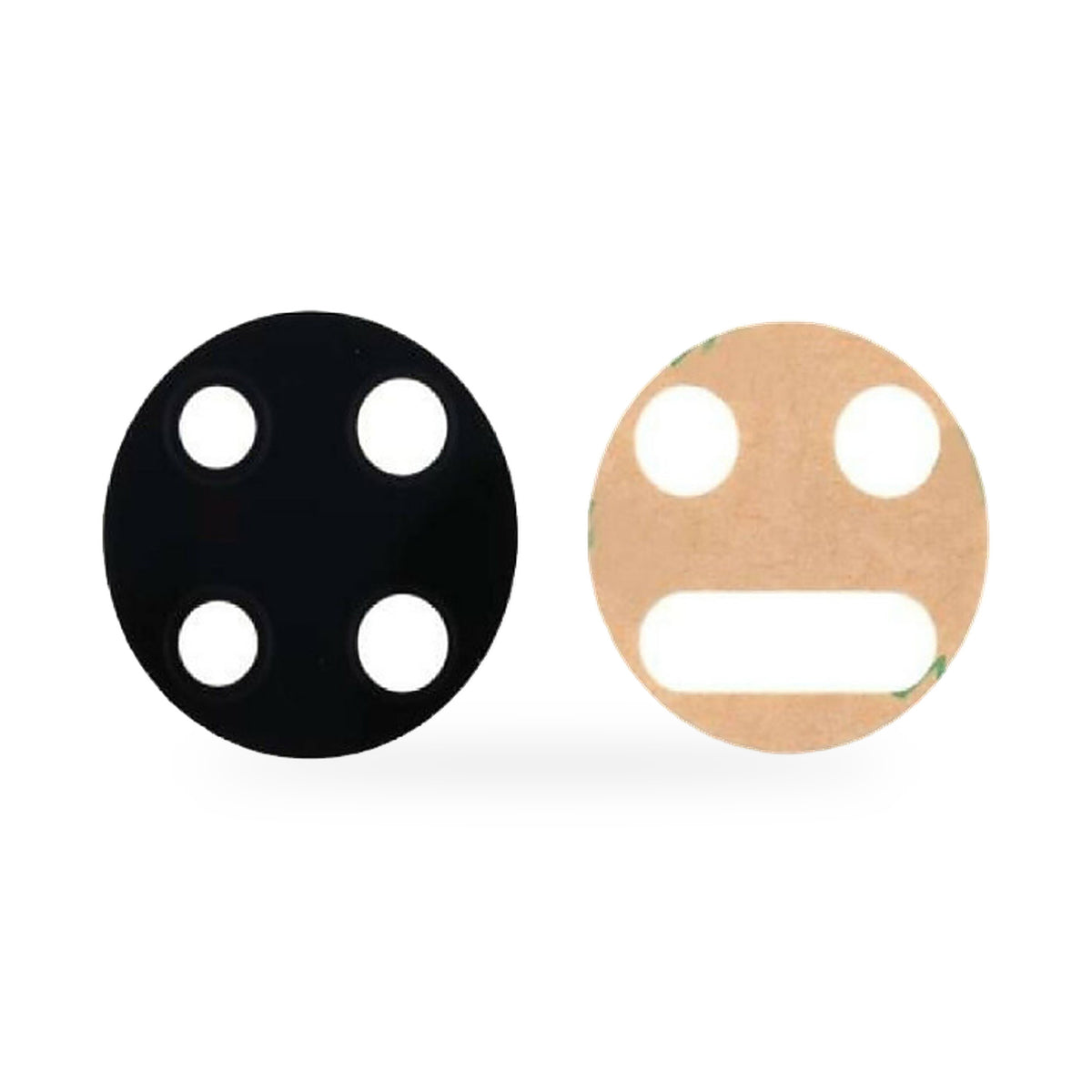 Xiaomi Poco F2 Pro Rear Camera Lens Glass Replacement - new OEM standard camera lens on white background