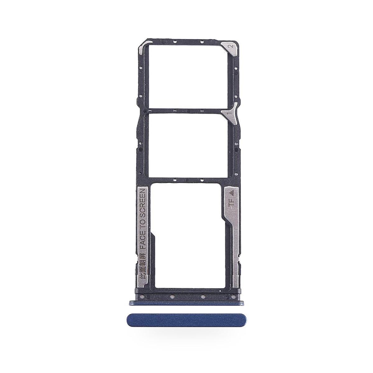 Xiaomi Redmi 12c SIM Card Tray Holder Replacement - new OEM standard SIM tray on white background