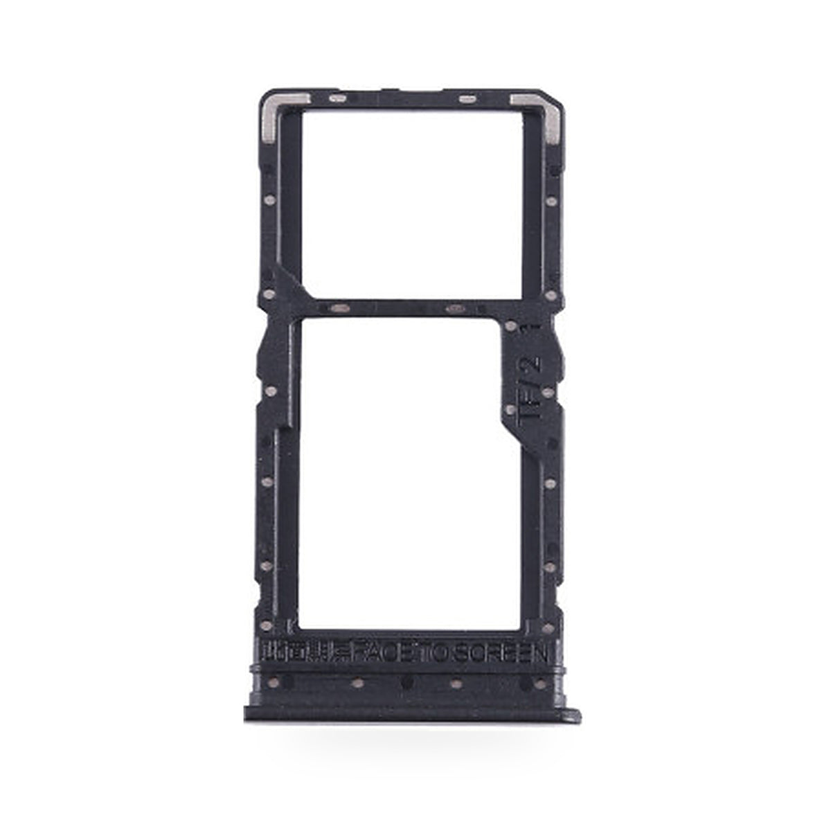 Xiaomi Redmi Note 12R SIM Card Tray Holder Replacement - new OEM standard SIM tray on white background