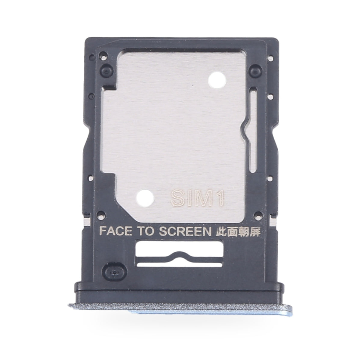 Xiaomi Redmi Note 13 4G SIM Card Tray Holder Replacement (Blue) - new OEM standard SIM tray on white background