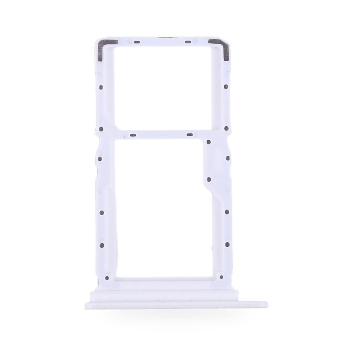 Xiaomi Redmi Note 13 5G SIM Card Tray Holder Replacement (White) - new OEM standard SIM tray on white background