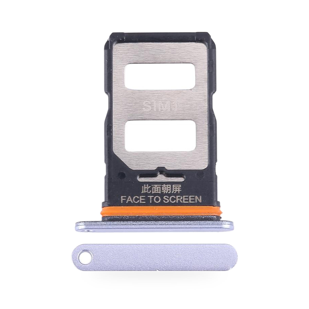 Xiaomi Redmi Note 13 Pro 5G SIM Card Tray Holder Replacement (Purple) - new OEM standard SIM tray on white background