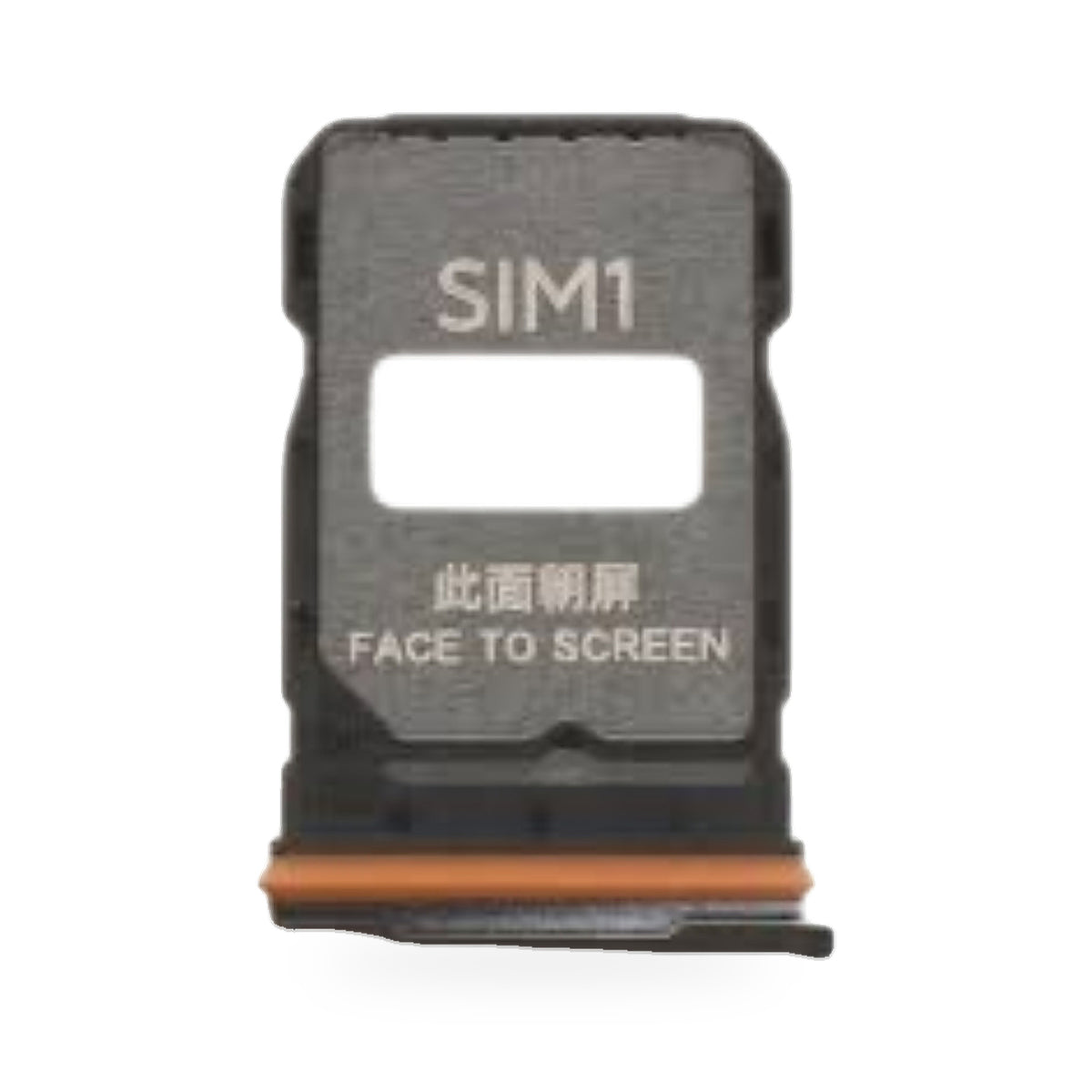 Xiaomi Redmi Note 15 Pro SIM Card Tray Holder Replacement (Black) - new OEM standard SIM tray on white background