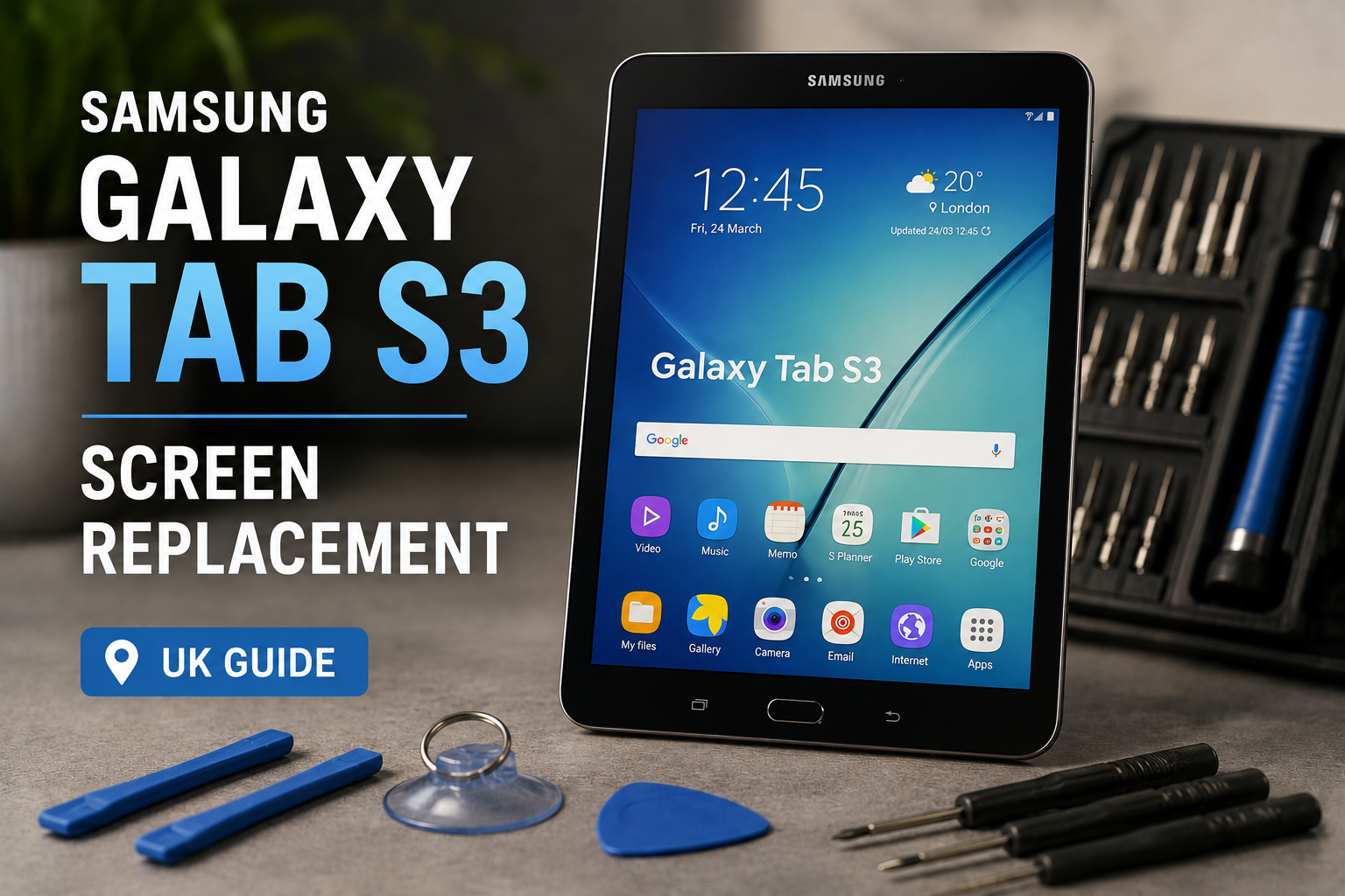 Samsung Galaxy Tab S3 9.7 Screen Replacement UK | Buy LCD T820 T825 Parts