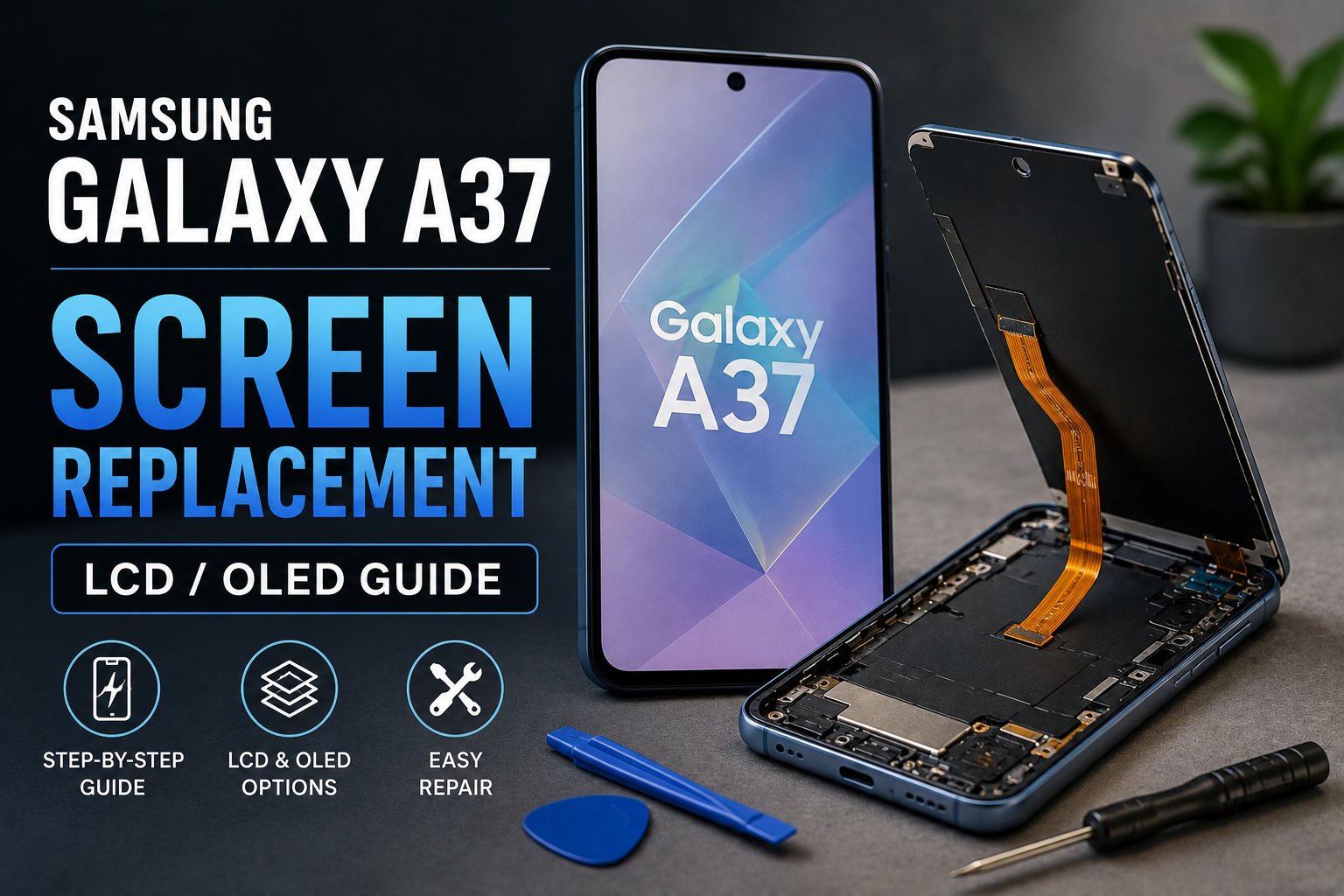 Samsung Galaxy A37 Screen Replacement Guide – LCD vs OLED vs Display Flex (UK)
