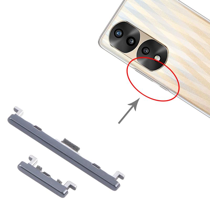Honor 70 Pro Power and Volume Buttons Replacement | Pack of 10 Pairs, Black – image 4