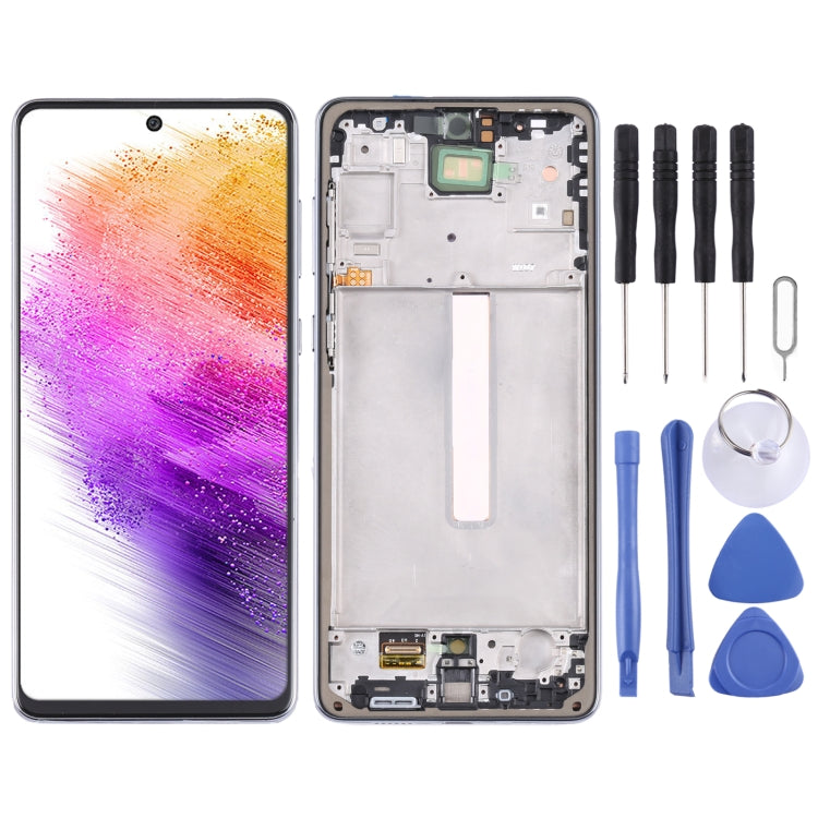 LCD Screen and Digitizer Full Assembly with Frame, For Samsung Galaxy A73 5G SM-A736B, For Samsung Galaxy A53 5G SM-A536B, For Samsung Galaxy A13 5G SM-A136U, For Samsung Galaxy A12 Nacho, For Samsung Galaxy A23 SM-A235F