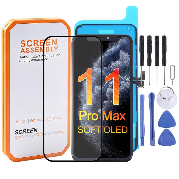 Soft OLED Screen Assembly for iPhone X / 11 Pro Max / 12 Pro Max