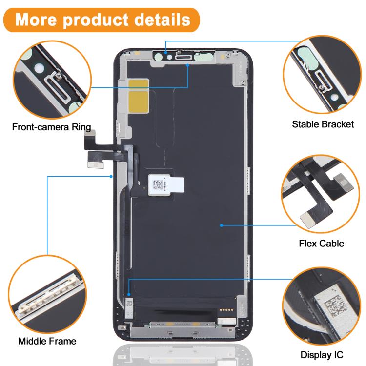 Soft OLED Screen Assembly for iPhone X / 11 Pro Max / 12 Pro Max