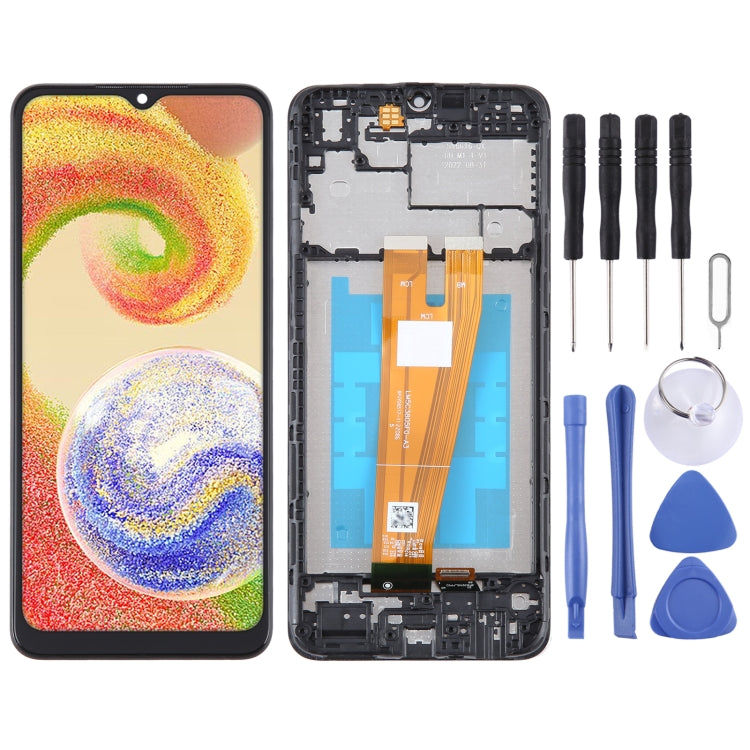 LCD Screen Digitizer Full Assembly with Frame, For Samsung Galaxy A25 SM-A256B, For Samsung Galaxy A15 5G SM-A156B, For Samsung Galaxy A35 SM-A356B, For Samsung Galaxy A05 SM-A055F, For Samsung Galaxy A05s SM-A057F