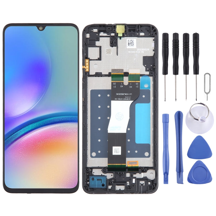 LCD Screen Digitizer Full Assembly with Frame, For Samsung Galaxy A25 SM-A256B, For Samsung Galaxy A15 5G SM-A156B, For Samsung Galaxy A35 SM-A356B, For Samsung Galaxy A05 SM-A055F, For Samsung Galaxy A05s SM-A057F