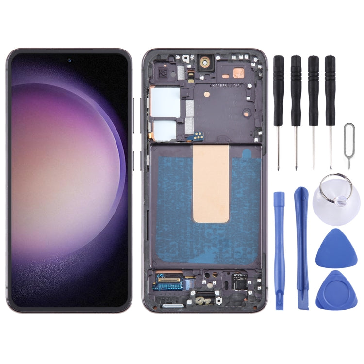 LCD Screen Digitizer Full Assembly with Frame, For Samsung Galaxy A25 SM-A256B, For Samsung Galaxy A15 5G SM-A156B, For Samsung Galaxy A35 SM-A356B, For Samsung Galaxy A05 SM-A055F, For Samsung Galaxy A05s SM-A057F