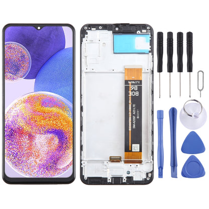 LCD Screen Digitizer Full Assembly with Frame, For Samsung Galaxy A23 4G SM-A235F, For Samsung Galaxy A23 5G SM-A236B, For Samsung Galaxy A14 5G SM-A146B, For Samsung Galaxy A04S SM-A047