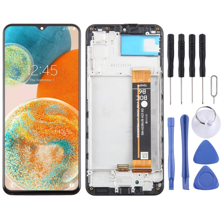 LCD Screen Digitizer Full Assembly with Frame, For Samsung Galaxy A23 4G SM-A235F, For Samsung Galaxy A23 5G SM-A236B, For Samsung Galaxy A14 5G SM-A146B, For Samsung Galaxy A04S SM-A047