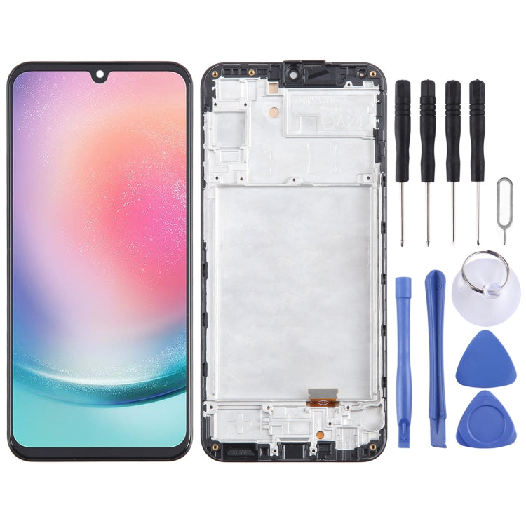 TFT LCD Screen Digitizer Full Assembly with Frame, Not Supporting Fingerprint Identification, For Samsung Galaxy A25 SM-A256B, For Samsung Galaxy A15 5G SM-A156B, For Samsung Galaxy A55 SM-A556B, For Samsung Galaxy A35 SM-A356B                         ...