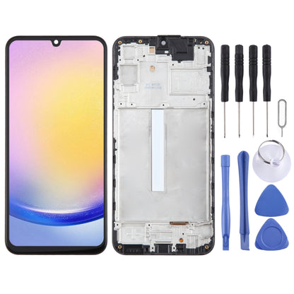TFT LCD Screen Digitizer Full Assembly with Frame, Not Supporting Fingerprint Identification, For Samsung Galaxy A25 SM-A256B, For Samsung Galaxy A15 5G SM-A156B, For Samsung Galaxy A55 SM-A556B, For Samsung Galaxy A35 SM-A356B                         ...