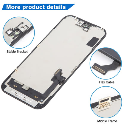 iPhone 15 HD Incell LCD Screen Replacement Display Assembly Touch Digitizer Repair Part