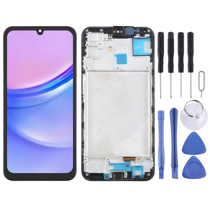 OLED LCD Screen Digitizer Full Assembly with Frame, For Samsung Galaxy A15 5G SM-A156B 6.43inch, For Samsung Galaxy A15 5G SM-A156B 6.36inch, For Samsung Galaxy A15 4G SM-A155F 6.36inch, For Samsung Galaxy A15 4G SM-A155F 6.43inch                      ...
