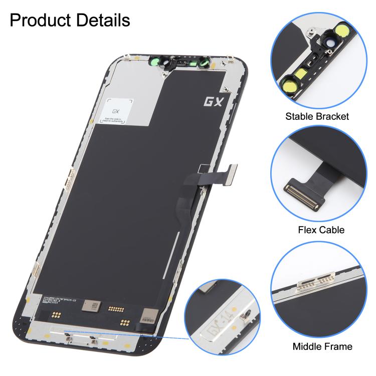 iPhone 12 Pro Max Soft OLED Screen Replacement Display Assembly Touch Digitizer Repair Part