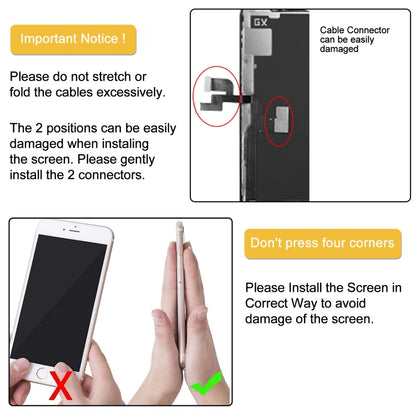iPhone XS Hard OLED Screen Replacement Display Assembly Touch Digitizer Repair Part