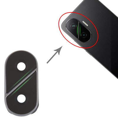 Xiaomi Poco F7 Rear Camera Glass Lens Cover Replacement | Black or Silver – image 4