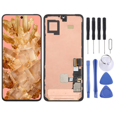 Google Pixel 8 LCD screen replacement with frame