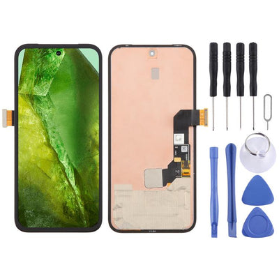 Google Pixel 8A LCD screen replacement with frame