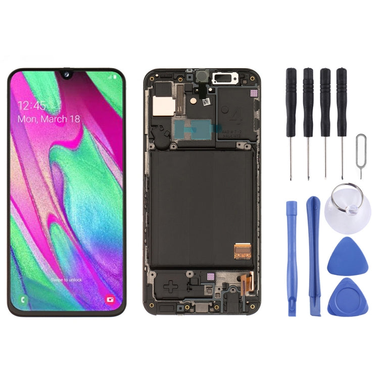 For Samsung Galaxy A40 LCD Screen and Digitizer Full Assembly with Frame
