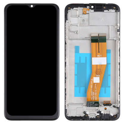 For Samsung Galaxy A03s LCD Screen and Digitizer Full Assembly with Frame