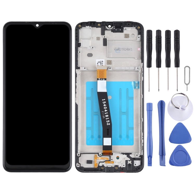 For Samsung Galaxy A22 5G LCD Screen and Digitizer Full Assembly with Frame