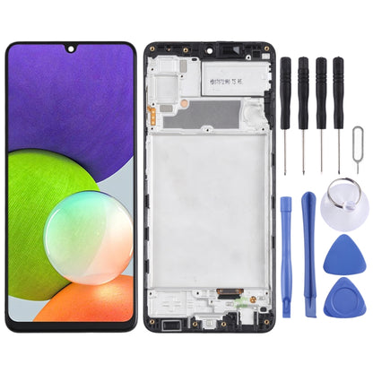 For Samsung Galaxy A22 4G incell Material LCD Screen and Digitizer Full Assembly with Frame