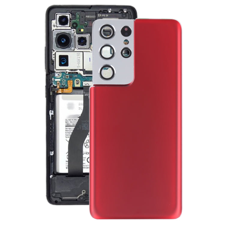 Samsung Galaxy S21 Ultra 5G Back Glass Cover with Camera Lens Frame | Housing Replacement Repair Part