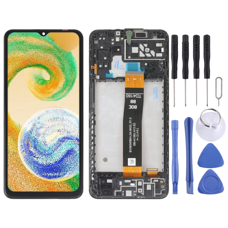 For Samsung Galaxy A04s LCD Screen Digitizer Full Assembly with Frame