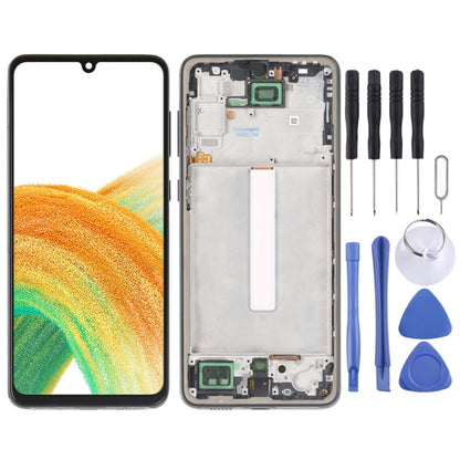 For Samsung Galaxy A33 5G SM-A336 incell LCD Screen Digitizer Full Assembly with Frame