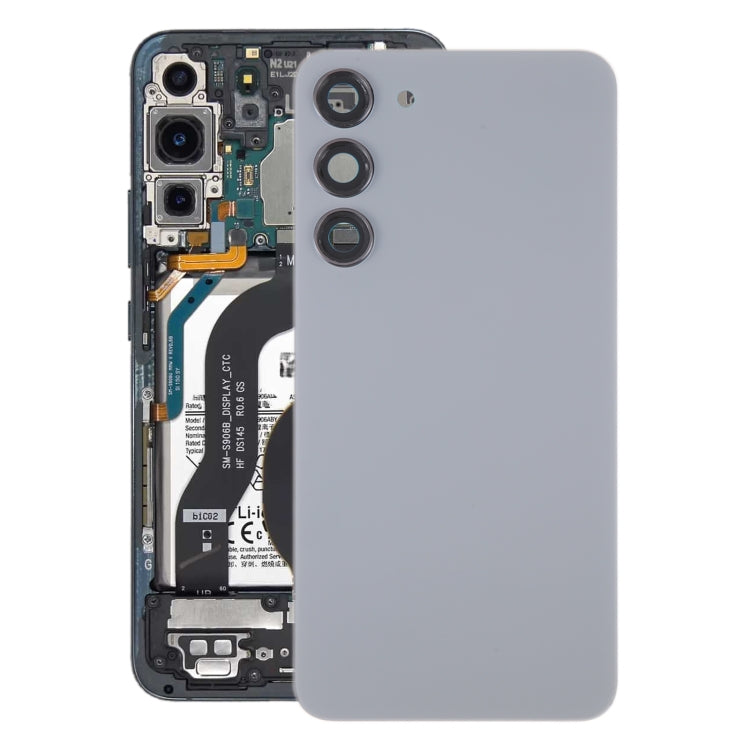 Samsung Galaxy S23+ SM-S916B Back Cover with Camera Lens Frame Replacement | Battery Back Glass Housing Repair Part