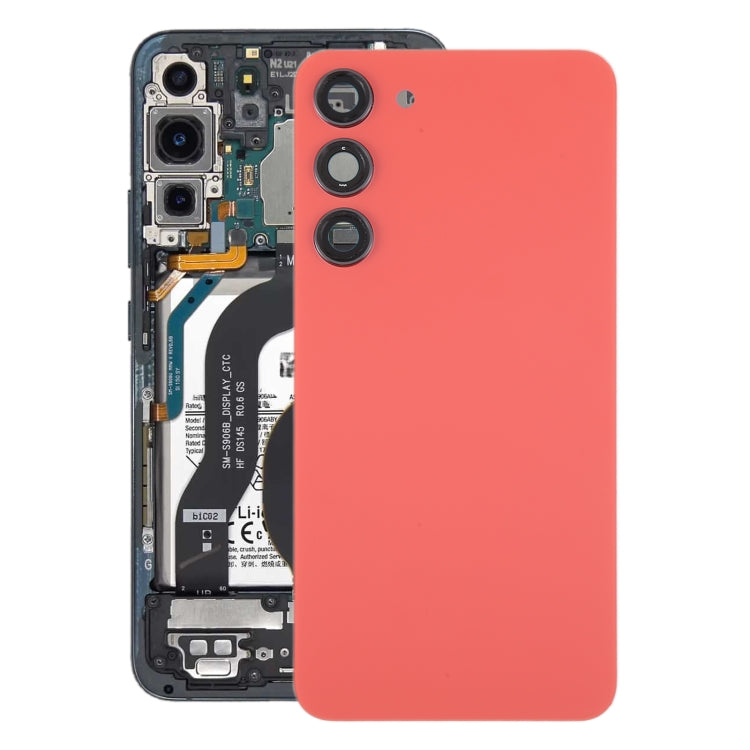 Samsung Galaxy S23+ SM-S916B Back Cover with Camera Lens Frame Replacement | Battery Back Glass Housing Repair Part