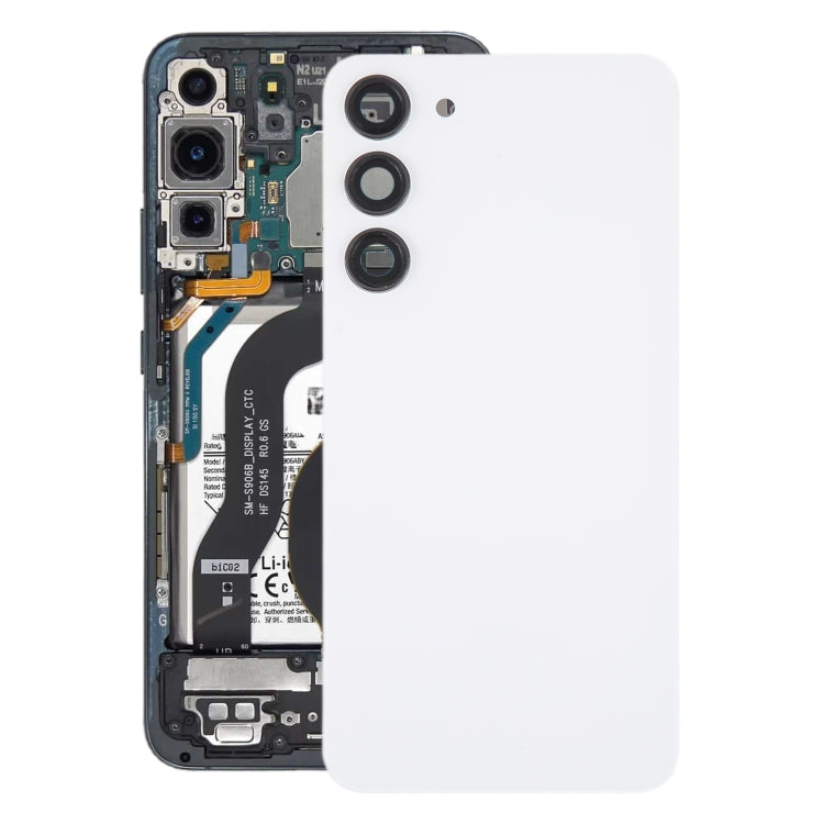 Samsung Galaxy S23+ SM-S916B Back Cover with Camera Lens Frame Replacement | Battery Back Glass Housing Repair Part