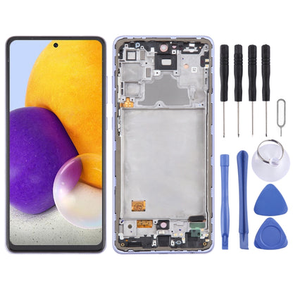 For Samsung Galaxy A72 4G SM-A725 6.43 inch LCD Screen Digitizer Full Assembly with Frame